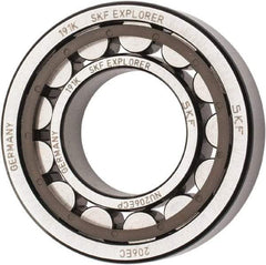 SKF - 30mm Bore Diam, 62mm Outside Diam, 16mm Wide Cylindrical Roller Bearing - 38,000 N Dynamic Capacity, 36,500 Lbs. Static Capacity - Industrial Tool & Supply