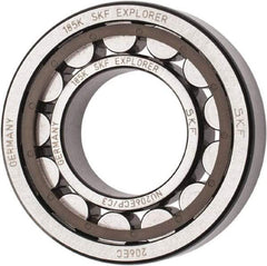 SKF - 30mm Bore Diam, 62mm Outside Diam, 16mm Wide Cylindrical Roller Bearing - 38,000 N Dynamic Capacity, 36,500 Lbs. Static Capacity - Industrial Tool & Supply