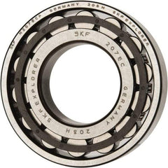 SKF - 35mm Bore Diam, 72mm Outside Diam, 17mm Wide Cylindrical Roller Bearing - 48,400 N Dynamic Capacity, 48,000 Lbs. Static Capacity - Industrial Tool & Supply