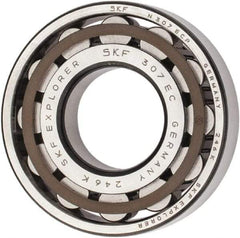 SKF - 35mm Bore Diam, 80mm Outside Diam, 21mm Wide Cylindrical Roller Bearing - 64,400 N Dynamic Capacity, 63,000 Lbs. Static Capacity - Industrial Tool & Supply
