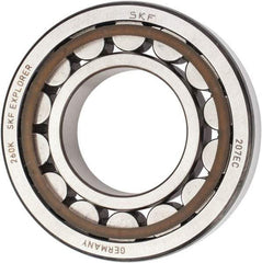 SKF - 35mm Bore Diam, 72mm Outside Diam, 17mm Wide Cylindrical Roller Bearing - 48,400 N Dynamic Capacity, 48,000 Lbs. Static Capacity - Industrial Tool & Supply