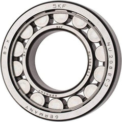 SKF - 40mm Bore Diam, 80mm Outside Diam, 18mm Wide Cylindrical Roller Bearing - 53,900 N Dynamic Capacity, 53,000 Lbs. Static Capacity - Industrial Tool & Supply