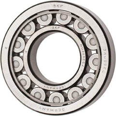 SKF - 45mm Bore Diam, 100mm Outside Diam, 25mm Wide Cylindrical Roller Bearing - 99,000 N Dynamic Capacity, 100,000 Lbs. Static Capacity - Industrial Tool & Supply