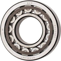 SKF - 45mm Bore Diam, 100mm Outside Diam, 25mm Wide Cylindrical Roller Bearing - 99,000 N Dynamic Capacity, 100,000 Lbs. Static Capacity - Industrial Tool & Supply
