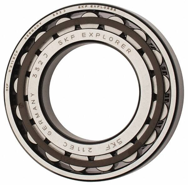 SKF - 55mm Bore Diam, 100mm Outside Diam, 21mm Wide Cylindrical Roller Bearing - 84,200 N Dynamic Capacity, 95,000 Lbs. Static Capacity - Industrial Tool & Supply