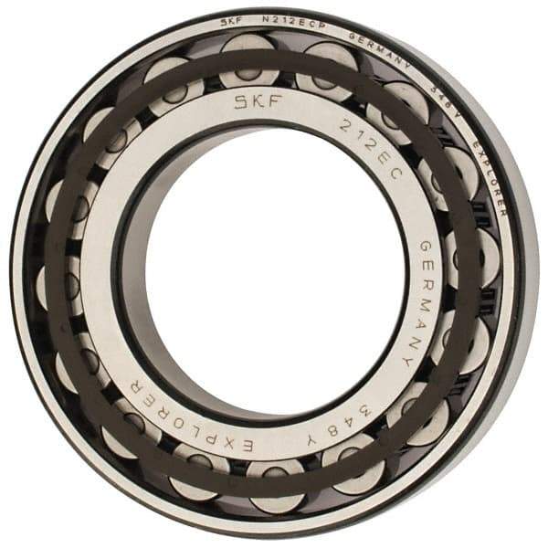 SKF - 60mm Bore Diam, 110mm Outside Diam, 22mm Wide Cylindrical Roller Bearing - 93,500 N Dynamic Capacity, 102,000 Lbs. Static Capacity - Industrial Tool & Supply