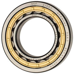 SKF - 60mm Bore Diam, 110mm Outside Diam, 22mm Wide Cylindrical Roller Bearing - 93,500 N Dynamic Capacity, 102,000 Lbs. Static Capacity - Industrial Tool & Supply