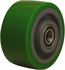 Hamilton - 4 Inch Diameter x 2 Inch Wide, Polyurethane on Cast Iron Caster Wheel - 750 Lb. Capacity, 2-1/2 Inch Hub Length, 1/2 Inch Axle Diameter, Sealed Precision Ball Bearing - Industrial Tool & Supply