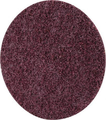 3M - 5" Coarse Grade Ceramic Deburring Disc - Quick Change Connection, Maroon, 12,000 Max RPM - Industrial Tool & Supply