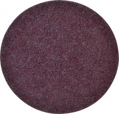 3M - 7" Coarse Grade Ceramic Deburring Disc - Quick Change Connection, Maroon, 8,600 Max RPM - Industrial Tool & Supply