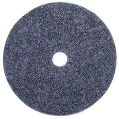 3M - 5" Coarse Grade Aluminum Oxide Deburring Disc - 7/8" Center Hole, Arbor Connection, Blue, 10,000 Max RPM - Industrial Tool & Supply