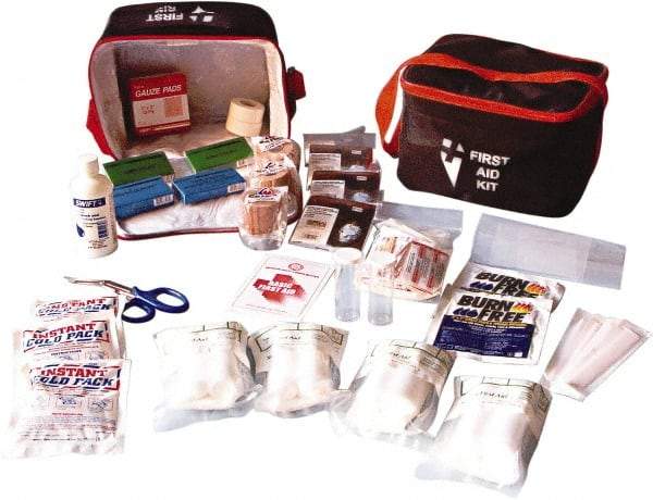 Ability One - 81 Piece, 8 Person, Burn Aid First Aid Kit - Nylon Bag - Industrial Tool & Supply