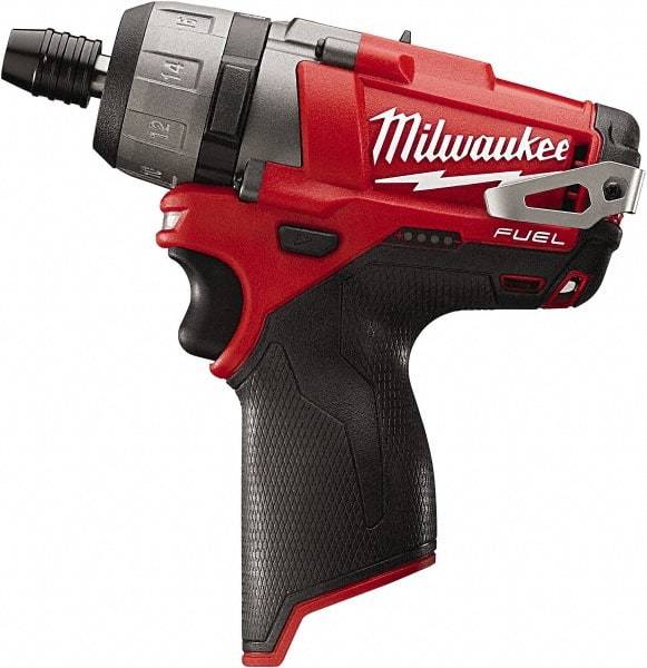 Milwaukee Tool - 12 Volts, Lithium-Ion Battery, Pistol Grip Cordless Screwdriver - 2 Speeds, 450 and 1,700 RPM, 325 Inch/Lbs. Torque, 2 Speed - Industrial Tool & Supply