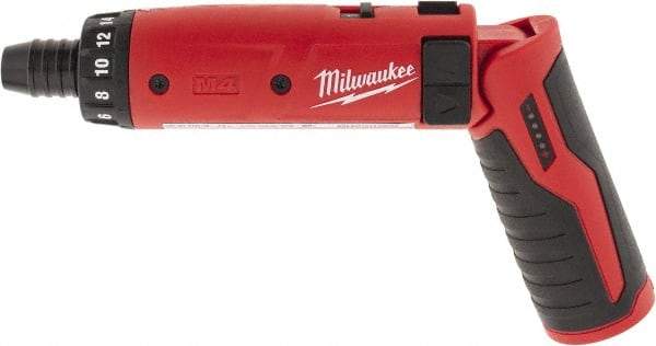 Milwaukee Tool - 4 Volts, Lithium-Ion Battery, Swivel Handle Cordless Screwdriver - 200, 600 RPM, 44 Inch/Lbs. Torque, 2 Speed - Industrial Tool & Supply