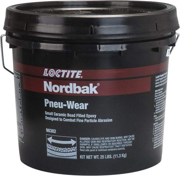 Loctite - 3 Lb Pail Two Part Epoxy - 30 min Working Time, 795 psi Shear Strength, Series Pneu-Wear - Industrial Tool & Supply