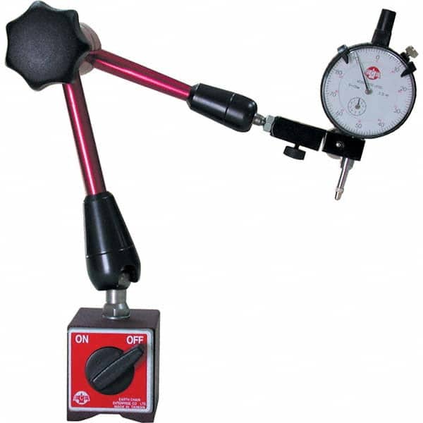Techniks - Magnetic Indicator Bases Base Length (Inch): 2-3/8 Base Width (Inch): 2 - Industrial Tool & Supply