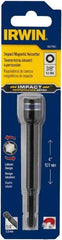 Irwin - 3/8" Magnetic Nutsetter - 1/4" Hex Drive, 4" OAL, 9/16" Socket Nose Diam - Industrial Tool & Supply