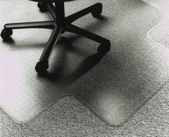 Ability One - 53" Long x 45" Wide, Chair Mat - Single Lip, Straight Edge Style - Industrial Tool & Supply