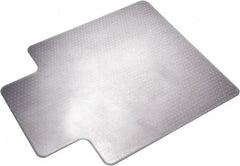 Ability One - 60" Long x 46" Wide, Chair Mat - Single Lip, Straight Edge Style - Industrial Tool & Supply