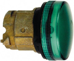 Schneider Electric - Green Lens Pilot Light - Round Lens, Shock Resistant, Vibration Resistant, Water Resistant - Industrial Tool & Supply