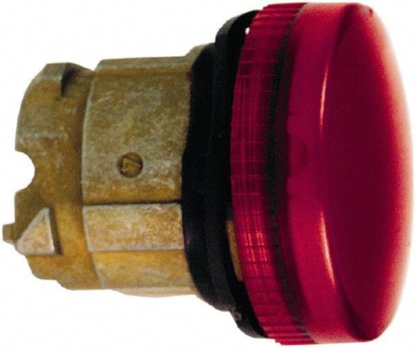 Schneider Electric - Red Lens Pilot Light - Round Lens, Shock Resistant, Vibration Resistant, Water Resistant - Industrial Tool & Supply