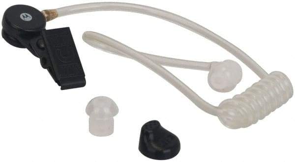 Motorola - One Wire Surveillance, In-Line & Push to Talk Microphone Surveillance Earpiece with Microphone - Black, Use with Motorola CLS/RM/RDX/DTR/DLR Radios - Industrial Tool & Supply