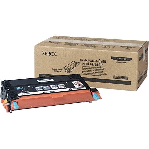Xerox - Cyan Toner Cartridge - Use with Xerox Phaser 6180 - Industrial Tool & Supply