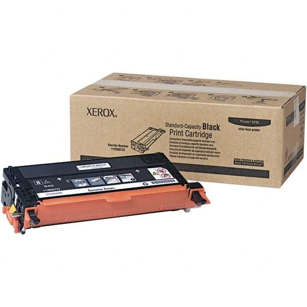 Xerox - Black Toner Cartridge - Use with Xerox Phaser 6180 - Industrial Tool & Supply