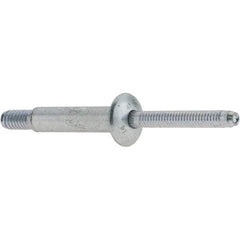 Marson - Protruding Head Steel Structural Blind Rivet - Steel Mandrel, 5/8" to 7/8" Grip, 0.49 to 0.53" Head Diam, 0.261" to 0.272" Hole Diam, 1/4" Body Diam - Industrial Tool & Supply