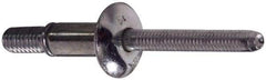 Marson - Protruding Head Steel Structural Blind Rivet - Steel Mandrel, 3/8" to 5/8" Grip, 0.49 to 0.53" Head Diam, 0.261" to 0.272" Hole Diam, 1/4" Body Diam - Industrial Tool & Supply