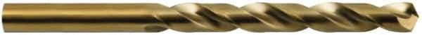 Hertel - 3/8" 135° Cobalt Jobber Drill - Oxide/Gold Finish, Spiral Flute, 5" OAL - Industrial Tool & Supply