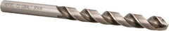 Hertel - 7.5mm 135° Cobalt Jobber Drill - Bright Finish, Spiral Flute, 4.2913" OAL, Split Point - Industrial Tool & Supply