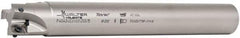 Walter - 1-1/4" Cut Diam, 11mm Max Depth of Cut, 1-1/4" Shank Diam, 10" OAL, Indexable Square Shoulder End Mill - AD.T 1204.. Inserts, Cylindrical Shank, 90° Lead Angle - Industrial Tool & Supply