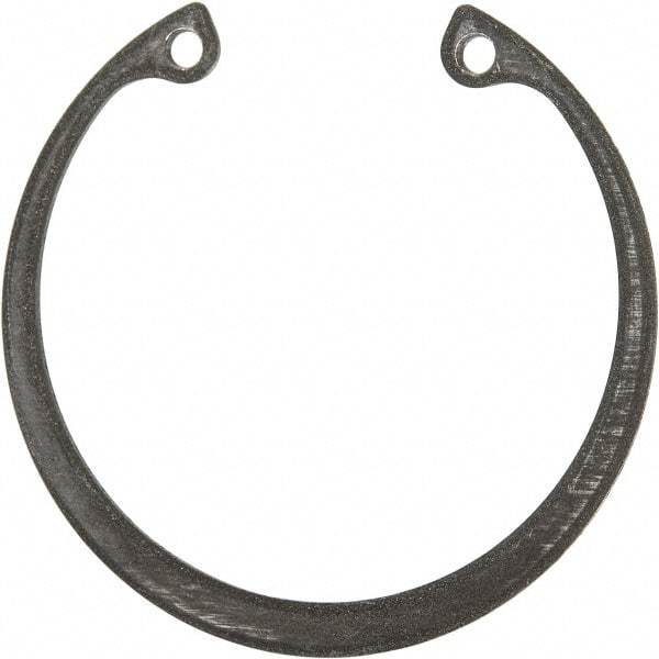 Rotor Clip - 0.05" Thick, Phosphate Finish, Steel Snap Internal Retaining Ring - 0.056" Groove Width, 0.047" Groove Depth, 1.594" Groove Diam, Grade 1060-1090 - Industrial Tool & Supply