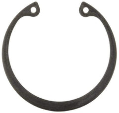 Rotor Clip - 0.062" Thick, Phosphate Finish, Steel Snap Internal Retaining Ring - 0.068" Groove Width, 0.054" Groove Depth, 1.858" Groove Diam, Grade 1060-1090 - Industrial Tool & Supply