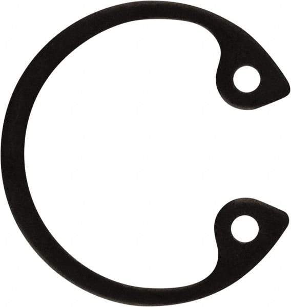 Rotor Clip - 0.035" Thick, Phosphate Finish, Steel Snap Internal Retaining Ring - 0.039" Groove Width, 0.017" Groove Depth, 0.596" Groove Diam, Grade 1060-1090 - Industrial Tool & Supply