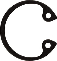 Rotor Clip - 0.035" Thick, Phosphate Finish, Steel Snap Internal Retaining Ring - 0.039" Groove Width, 0.017" Groove Depth, 0.596" Groove Diam, Grade 1060-1090 - Industrial Tool & Supply