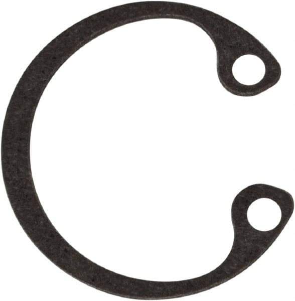 Rotor Clip - 0.015" Thick, Phosphate Finish, Steel Snap Internal Retaining Ring - 0.02" Groove Width, 0.009" Groove Depth, 0.33" Groove Diam, Grade 1060-1090 - Industrial Tool & Supply