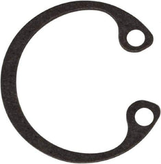 Rotor Clip - 0.015" Thick, Phosphate Finish, Steel Snap Internal Retaining Ring - 0.02" Groove Width, 0.009" Groove Depth, 0.33" Groove Diam, Grade 1060-1090 - Industrial Tool & Supply