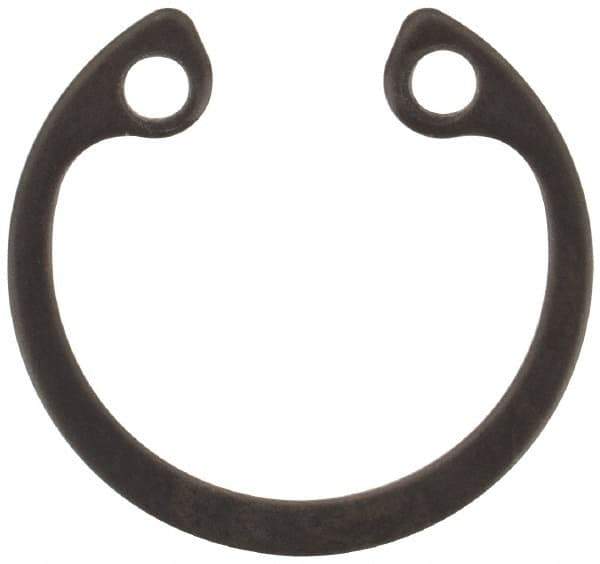 Rotor Clip - 0.025" Thick, Phosphate Finish, Steel Snap Internal Retaining Ring - 0.029" Groove Width, 0.011" Groove Depth, 0.397" Groove Diam, Grade 1060-1090 - Industrial Tool & Supply
