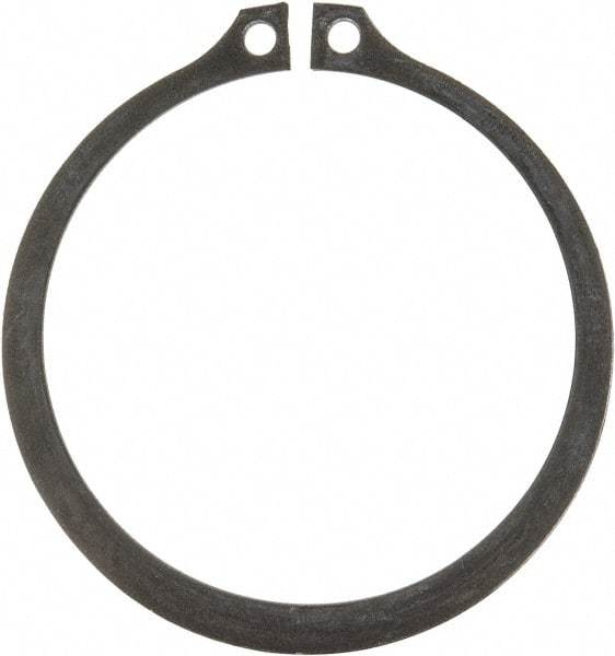 Rotor Clip - 2.36" Groove Diam, 2-1/2" Shaft Diam, Phosphate Steel, Snap External Retaining Rings - 0.086" Groove Width, 0.07" Groove Depth, 0.078" Ring Thickness, Grade 1060-1090 - Industrial Tool & Supply