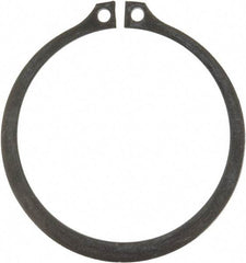 Rotor Clip - 2.36" Groove Diam, 2-1/2" Shaft Diam, Phosphate Steel, Snap External Retaining Rings - 0.086" Groove Width, 0.07" Groove Depth, 0.078" Ring Thickness, Grade 1060-1090 - Industrial Tool & Supply