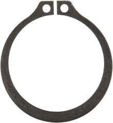 Rotor Clip - 1.65" Groove Diam, 1-3/4" Shaft Diam, Phosphate Steel, Snap External Retaining Rings - 0.068" Groove Width, 0.05" Groove Depth, 0.062" Ring Thickness, Grade 1060-1090 - Industrial Tool & Supply