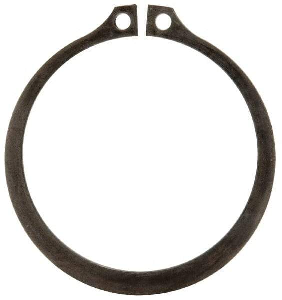 Rotor Clip - 2.12" Groove Diam, 2-1/4" Shaft Diam, Phosphate Steel, Snap External Retaining Rings - 0.086" Groove Width, 0.065" Groove Depth, 0.078" Ring Thickness, Grade 1060-1090 - Industrial Tool & Supply
