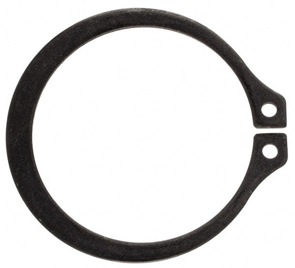Rotor Clip - 63/64" Shaft Diam, 0.926" Groove Diam, Spring Steel External SH Style Retaining Ring - Industrial Tool & Supply