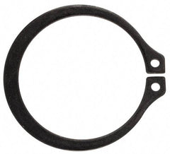 Rotor Clip - 1.232" Groove Diam, 1-5/16" Shaft Diam, Phosphate Steel, Snap External Retaining Rings - 0.056" Groove Width, 0.04" Groove Depth, 0.05" Ring Thickness, Grade 1060-1090 - Industrial Tool & Supply