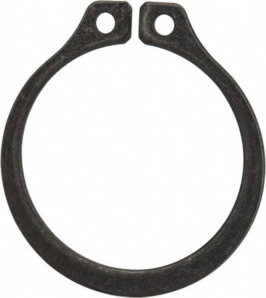 Rotor Clip - 1" Groove Diam, 1-1/16" Shaft Diam, Phosphate Steel, Snap External Retaining Rings - 0.056" Groove Width, 0.032" Groove Depth, 0.05" Ring Thickness, Grade 1060-1090 - Industrial Tool & Supply