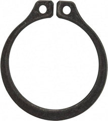 Rotor Clip - 1" Groove Diam, 1-1/16" Shaft Diam, Phosphate Steel, Snap External Retaining Rings - 0.056" Groove Width, 0.032" Groove Depth, 0.05" Ring Thickness, Grade 1060-1090 - Industrial Tool & Supply