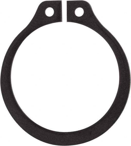 Rotor Clip - 0.704" Groove Diam, 3/4" Shaft Diam, Phosphate Steel, Snap External Retaining Rings - 0.046" Groove Width, 0.023" Groove Depth, 0.042" Ring Thickness, Grade 1060-1090 - Industrial Tool & Supply