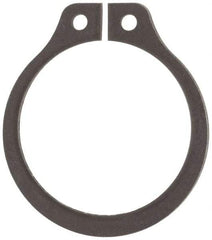 Rotor Clip - 0.646" Groove Diam, 11/16" Shaft Diam, Phosphate Steel, Snap External Retaining Rings - 0.046" Groove Width, 0.021" Groove Depth, 0.042" Ring Thickness, Grade 1060-1090 - Industrial Tool & Supply